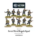 Bolt Action Soviet Naval Brigade Veteran Squad 28 mm veterán osztag miniatúra