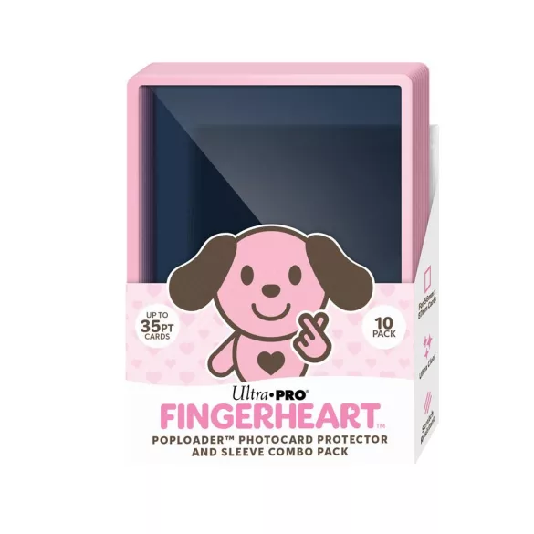 UP - FINGERHEART Blush POPLOADER Photocard Protector and Sleeve Combo Pack (10 Pack)-16799