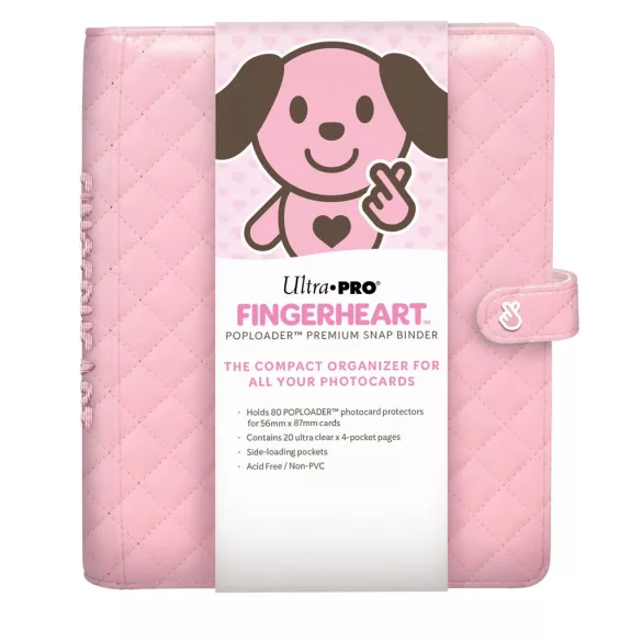 UP - FINGERHEART Blush POPLOADER Premium Snap Binder-16801
