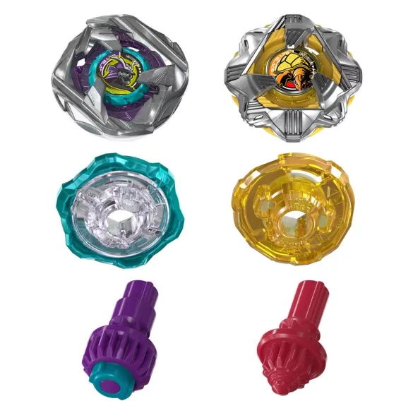 Beyblade X Calibur Samurai 6-70M BX & Obsidian Shell 3-85S BX Dual Pack Set-G2754ES0