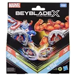 Beyblade X and Marvel Collab Captain America 4-70GB vs. Red Hulk 1-80R-G1690ES0