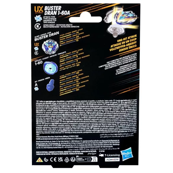 Beyblade X Buster Dran 1-60A UX Starter Pack Set-G1536ES0