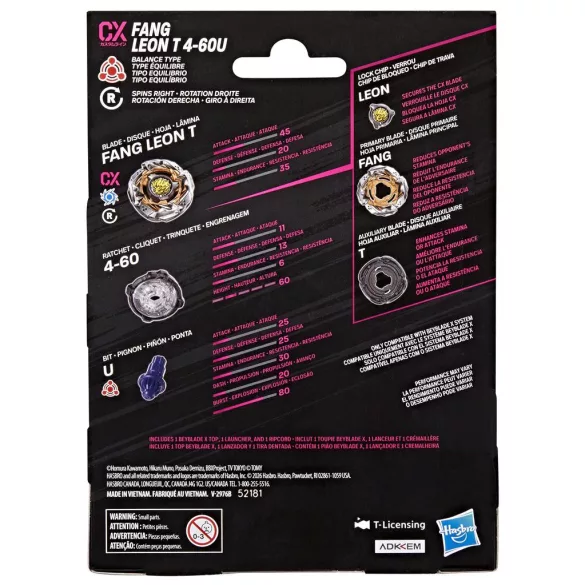 Beyblade X Fang Leon T 4-60U CX Starter Pack Set-G2748ES0