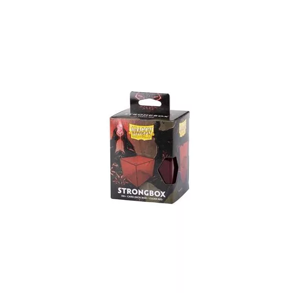 Dragon Shield Strongbox Box - Clear Red-AT-19003
