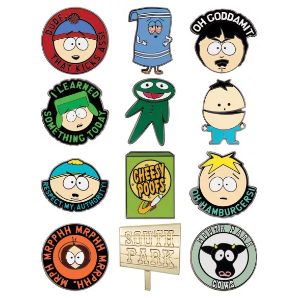 South Park - Mystery Pin Badges (CDU of 12 Pins)-V-SP09-CDU