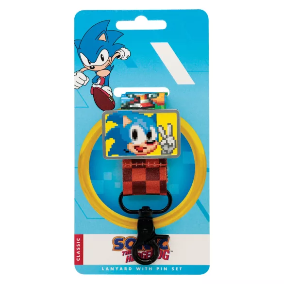 Sonic The Hedgehog - Lanyard & Pin Badge Set-SEG-SON23