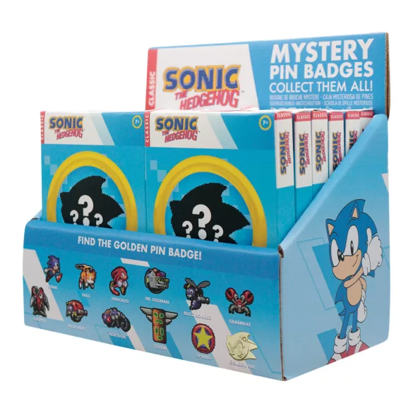 Sonic The Hedgehog - Mystery Pin Badges (CDU of 12 Pins)-SEG-SON03-CDU