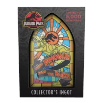 Jurassic Park - Stained Glass Style Metal Ingot-UV-JP165