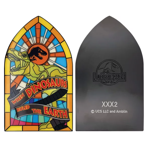 Jurassic Park - Stained Glass Style Metal Ingot-UV-JP165