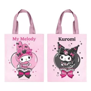 My Melody & Kuromi - Tote Bag - Pink Black Party Series-