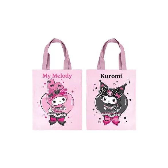 My Melody & Kuromi - Tote Bag - Pink Black Party Series-