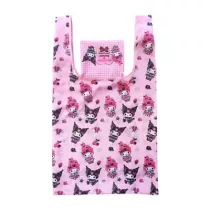 Kuromi & My Melody - Foldable Shopping Bag - Pink Black Party Series-