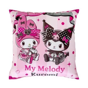 Kuromi & My Melody - Couch Pillow - Pink Black Party Series - 35x35cm-