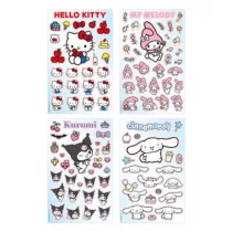 Kuromi & My Melody - Holographic Sticker Set 05 - Pink Black Party-SAN-STK-05236