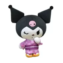 Kuromi - Plush Toy - Kimono Version - Selfstanding Plush - 21,5cm-
