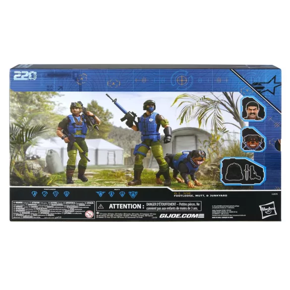 G.I. Joe Classified Series #220, Mad Marauders Footloose, Mutt, & Junkyard-G20705L0