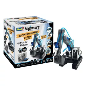 Adventskalender Engineers Hydraulischer Bagger hidraulikus markoló építőkészlet