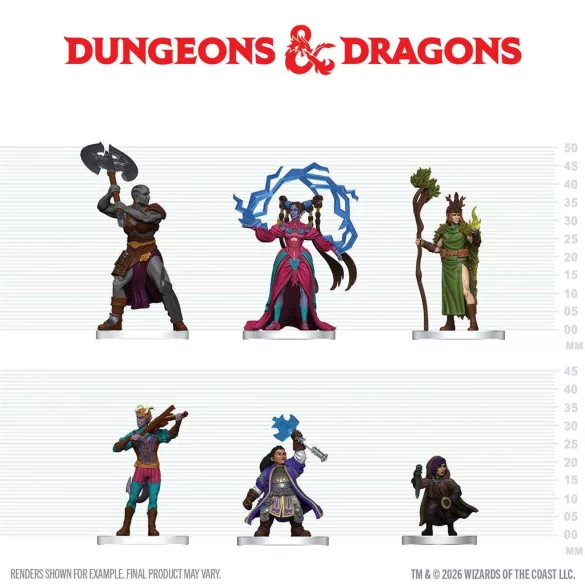D&D Icons of the Realms: Player's Handbook - Spells & Steel Starter Set miniatűra készlet - angol kiadás