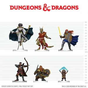 D&D Icons of the Realms: Player's Handbook – Swords & Staves Starter Set miniatűra szett (angol kiadás)