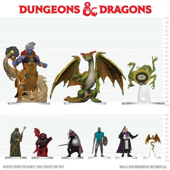 D&D Icons of the Realms: Adventures in Faerûn 10 ct. Booster Brick (Set 41) - angol kiadás