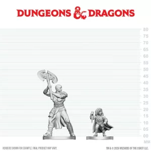 D&D Nolzur's Marvelous Miniatures: Goliath Barbarian & Halfling Rogue - EN-90884