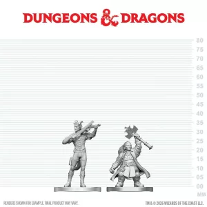 D&D Nolzur's Marvelous Miniatures: Tiefling Bard & Dwarf Cleric - EN-90885