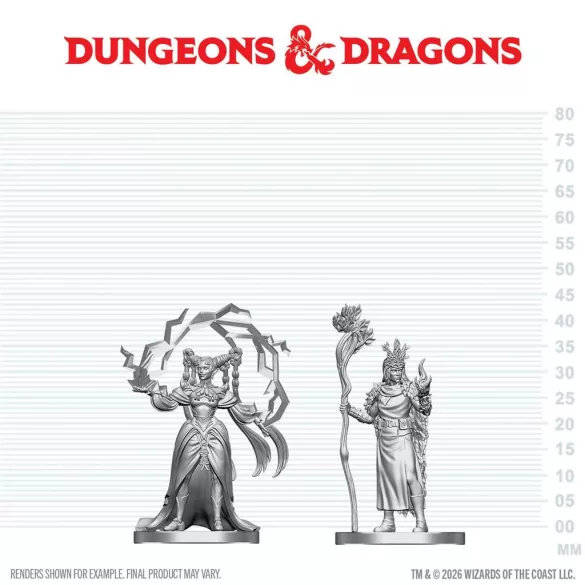 D&D Nolzur's Marvelous Miniatures: Human Druid & Elf Sorcerer - EN-90886