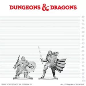 D&D Nolzur's Marvelous Miniatures: Dwarf Fighter & Orc Paladin - EN-90887