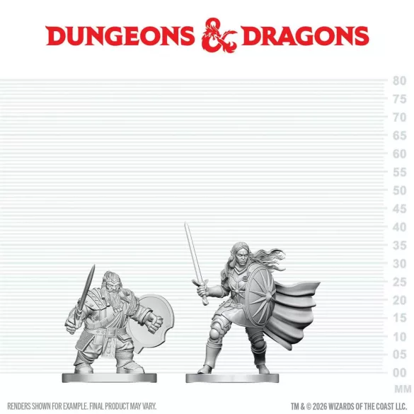 D&D Nolzur's Marvelous Miniatures: Dwarf Fighter & Orc Paladin - EN-90887