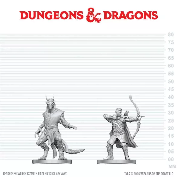 D&D Nolzur's Marvelous Miniatures: Elf Ranger & Dragonborn Monk - EN-90888