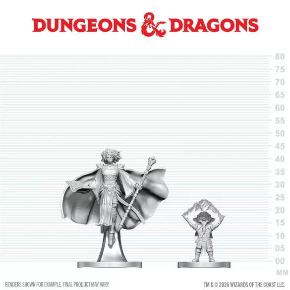 D&D Nolzur's Marvelous Miniatures: Gnome Warlock & Aasimar Wizard - EN-90889