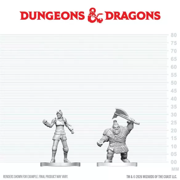 D&D Nolzur's Marvelous Miniatures: Cultist of Bane & Dwarf Zhentilar Soldier - EN-90891