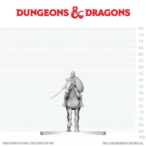 D&D Nolzur's Marvelous Miniatures: Nimblewright Steed with Rider - EN-90899