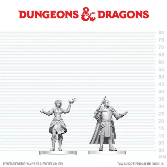 D&D Nolzur's Marvelous Miniatures: Knight & Mage Apprentice - EN-90904