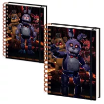 FIVE NIGHTS AT FREDDY'S - 3D COVER A5 WIRO NOTEBOOK - JUMP SCARE FREDDY-SR2501293