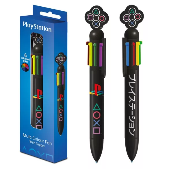 PLAYSTATION - 6 IN 1 MULTI COLOUR PEN - CLASSIC COLOURS-SR2403706