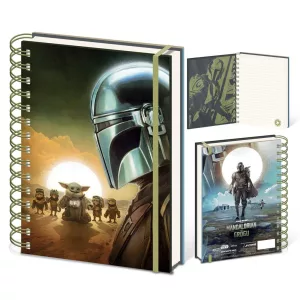 THE MANDALORIAN AND GROGU - A5 WIRO NOTEBOOK - SUNSET-SR2501291