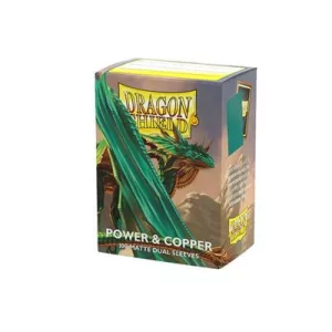 Dragon Shield Sleeves - Standard size - Matte Dual - Power & Copper (100 Sleeves)-AT-15068