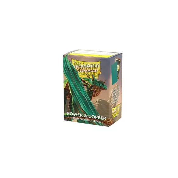 Dragon Shield Sleeves - Standard size - Matte Dual - Power & Copper (100 Sleeves)-AT-15068