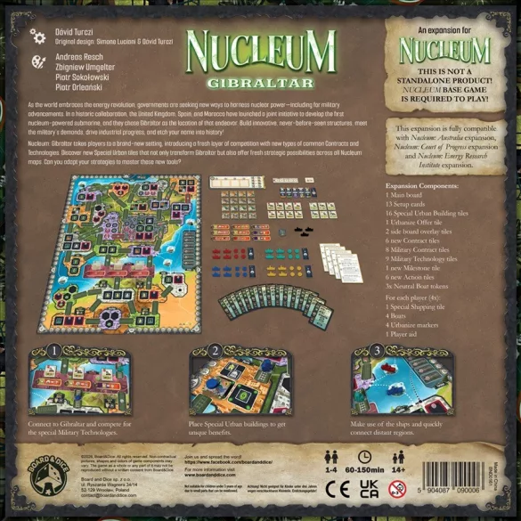 Nucleum: Gibraltar társasjáték-kiegészítő - angol kiadás