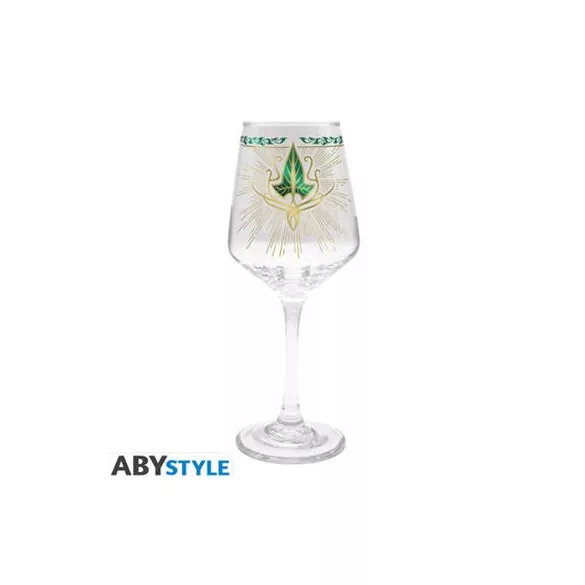 The Lord Of The Rings - Stemmed Glass - Lorien Leaf-ABYVER314