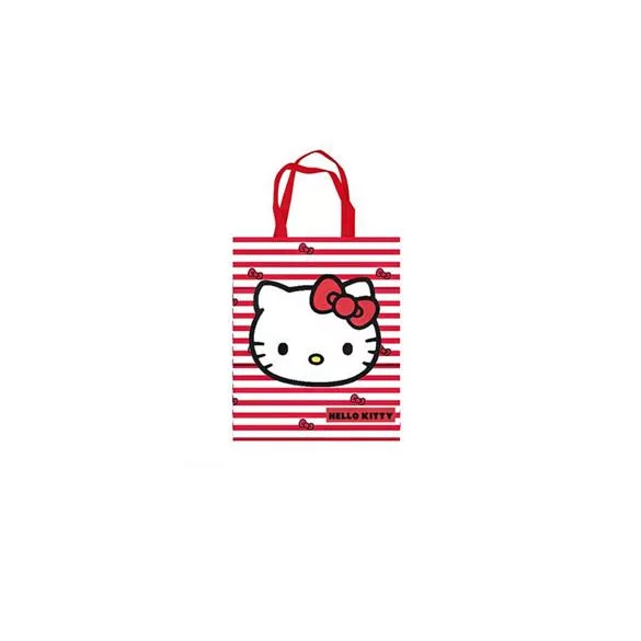Hello Kitty - Tote Bag - Red and White Stripes-DO2416