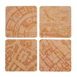 Harry Potter - Heat Changing Coasters (4-Pack) - Marauder's Map-1192149