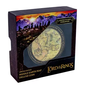 The Lord Of The Rings - Collectable Deluxe Coin - Middle Earth Map-1142312