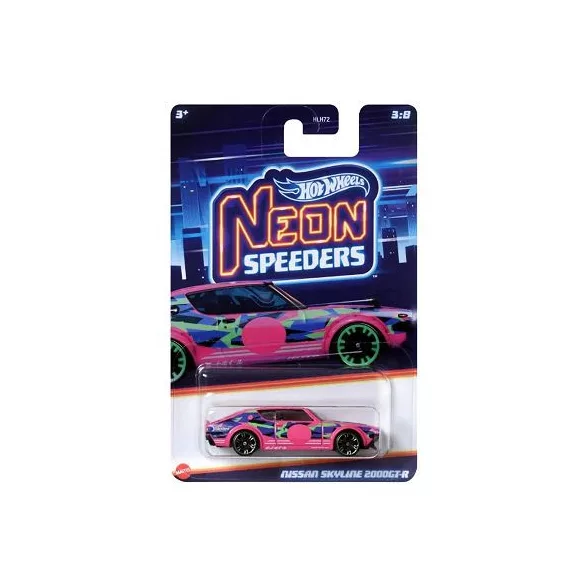Hot Wheels - Neon Speeders (CDU of 10 - Assortment may vary) - angol nyelvű termék