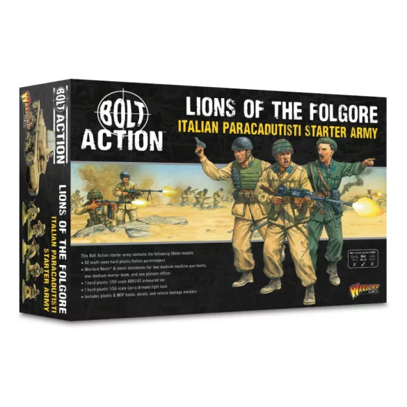 Bolt Action Lions of the Folgore - Italian Paracadutisti Starter Army