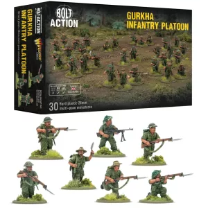 Bolt Action Gurkha Infantry Platoon miniatűra készlet