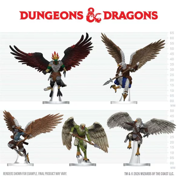 D&D Icons of the Realms: Aarakocra Flock - EN-96414