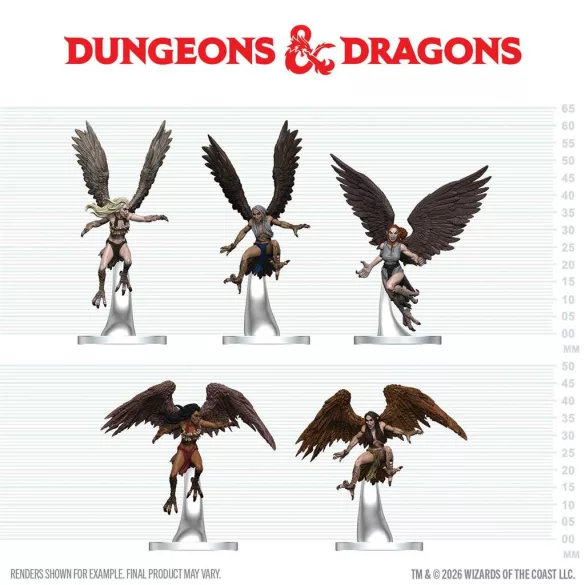 D&D Icons of the Realms: Harpy Flock - EN-96415