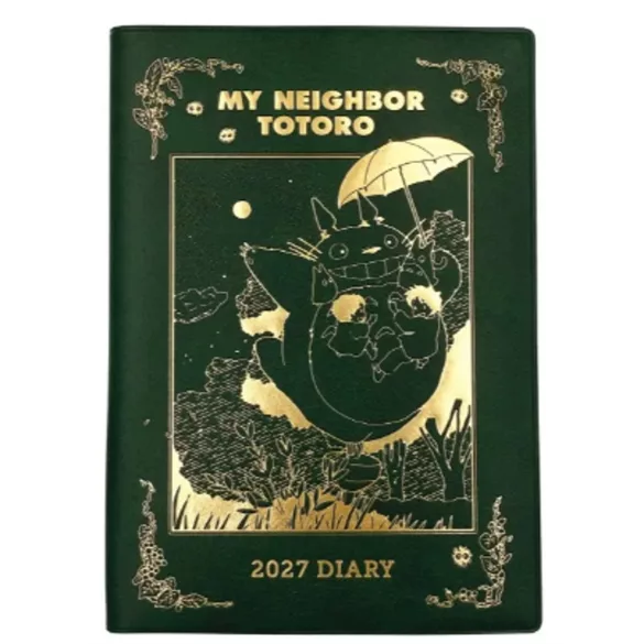 My Neighbor Totoro - 2027 Planner - Totoro Spinning (Gold Foil)-ENSKY-21933